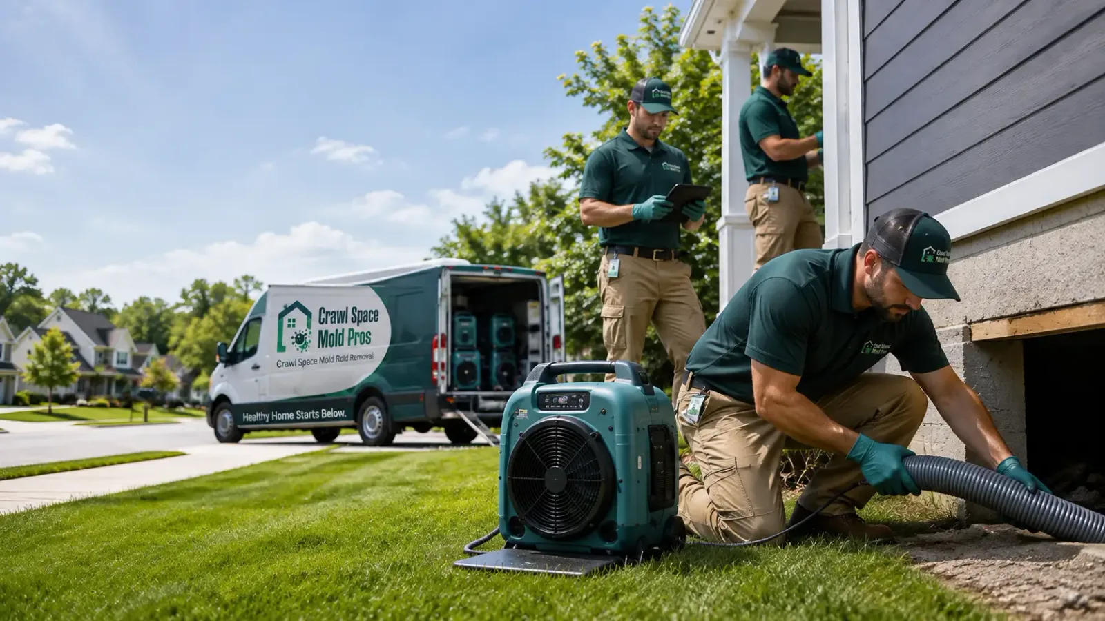 Crawl Space Mold Removal in Kalona, IA